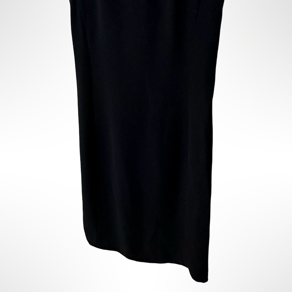 MM LaFleur The Sarah Dress Black Minimalist Sheath Size 0 Workwear Career Office - Picture 7 of 14